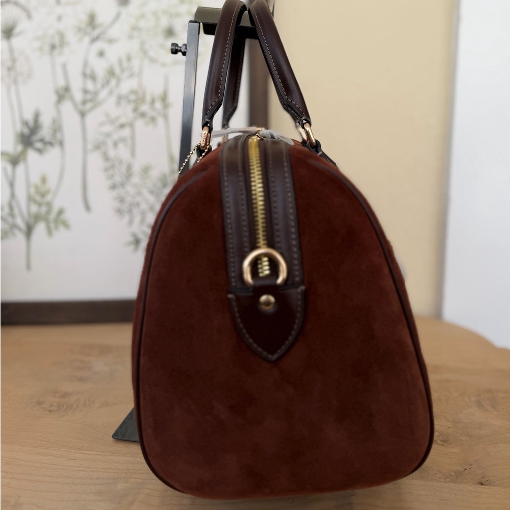 Coach Brown Suede Rowan Bag🐻🤎 - Picture 5 of 8